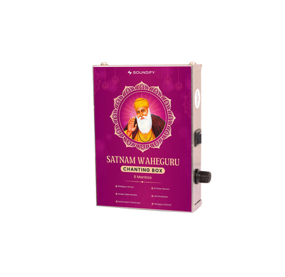 Waheguru 6-in-1 Sikh Mantra Chanting Box (Metal)