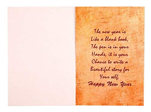 Happy New Year Musical Greeting Card ( Blue New Year  Card )