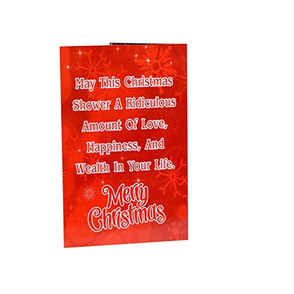 Merry Christmas Musical Greeting Card ( Red Santa Card )