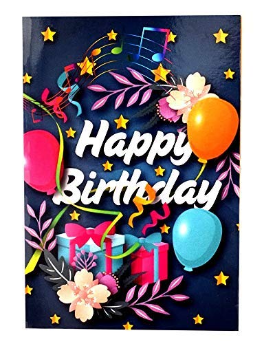 Happy Birthday Musical Greeting Card (balloon Card)