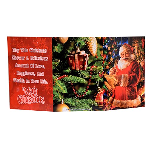 Merry Christmas Musical Greeting Card ( Red Santa Card )