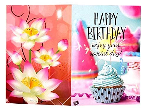 Happy Birthday Musical Greeting Card ( Cap & Cake )