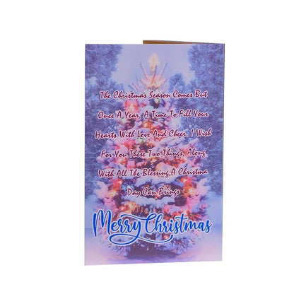 Merry Christmas Musical Greeting Card ( Tree Santa Card )