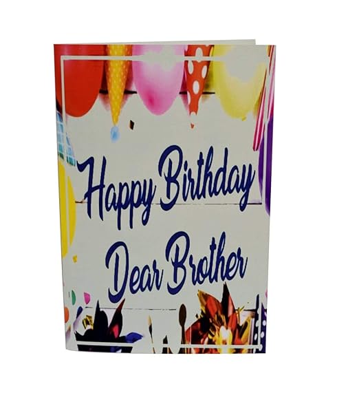 Happy Birthday Musical Card For Brother