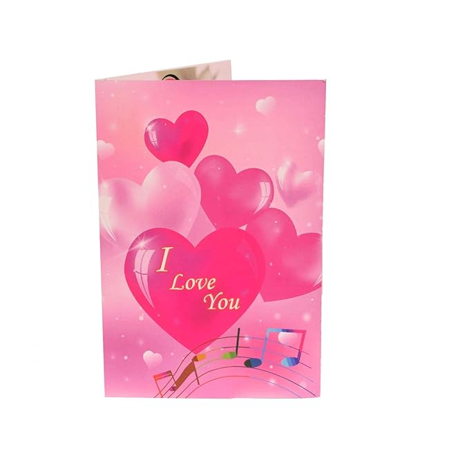 I Love You MelodyCard (Pink Love Card )