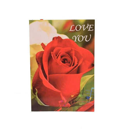 I Love You MelodyCard (One Rose)