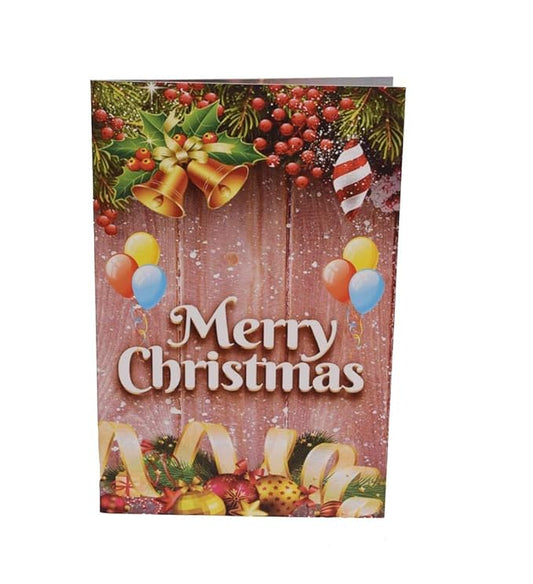 Merry Christmas Musical Greeting Card ( Brown Christmas Card )