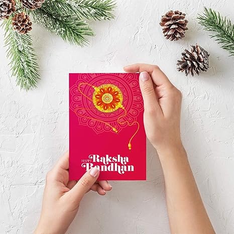Soundify Musical Happy Raksha Bandhan Greeting Card with Rakhi and Roli Chawal