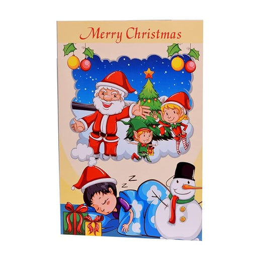 Merry Christmas Musical Greeting Card ( Tree Santa Card )