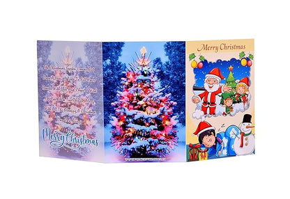 Merry Christmas Musical Greeting Card ( Tree Santa Card )