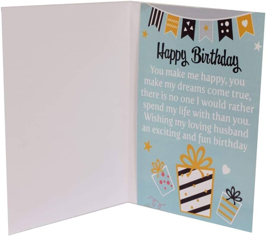 Happy Birthday Musical Greeting Card For Husband