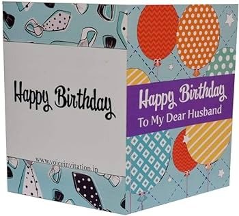 Happy Birthday Musical Greeting Card For Husband