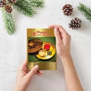 Soundify Musical Happy Raksha Bandhan Greeting Card with Rakhi and Roli Chawal