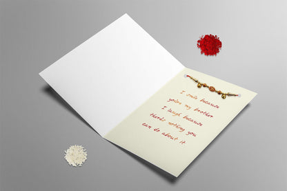 Soundify Musical Happy Raksha Bandhan Greeting Card with Rakhi & Roli Chawal