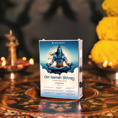 Shiv Ji Mahadev 9-in-1 Mantra Chanting Box (Metal)