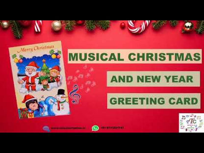 Merry Christmas Musical Greeting Card ( Tree Santa Card )