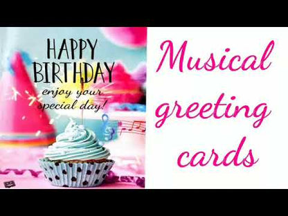 Happy Birthday Musical Greeting Card ( Cap & Cake )