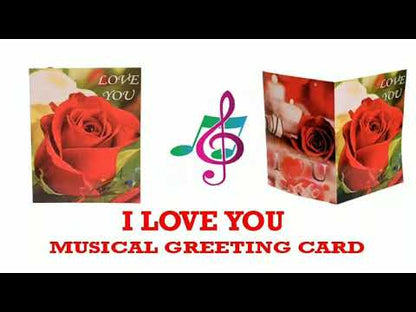 I Love You MelodyCard (One Rose)