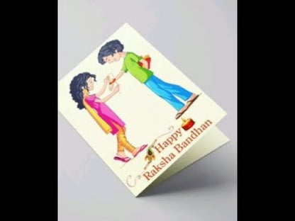 Soundify Musical Happy Raksha Bandhan Greeting Card with Rakhi & Roli Chawal