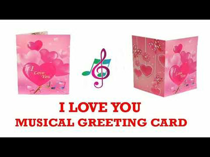 I Love You MelodyCard (Pink Love Card )