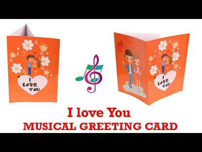 Make This Valentine's Day Sing! Shop Musical/ voice Greeting Cards ( Orange Love Card )