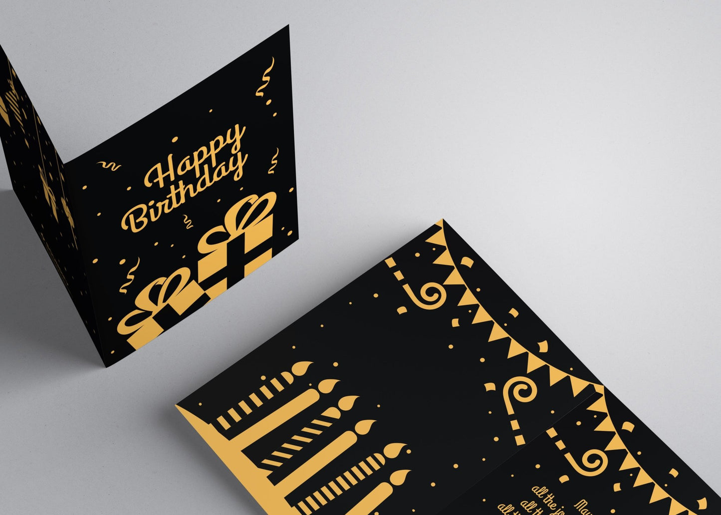 Happy Birthday Musical Card (Black Confetti) - Soundify