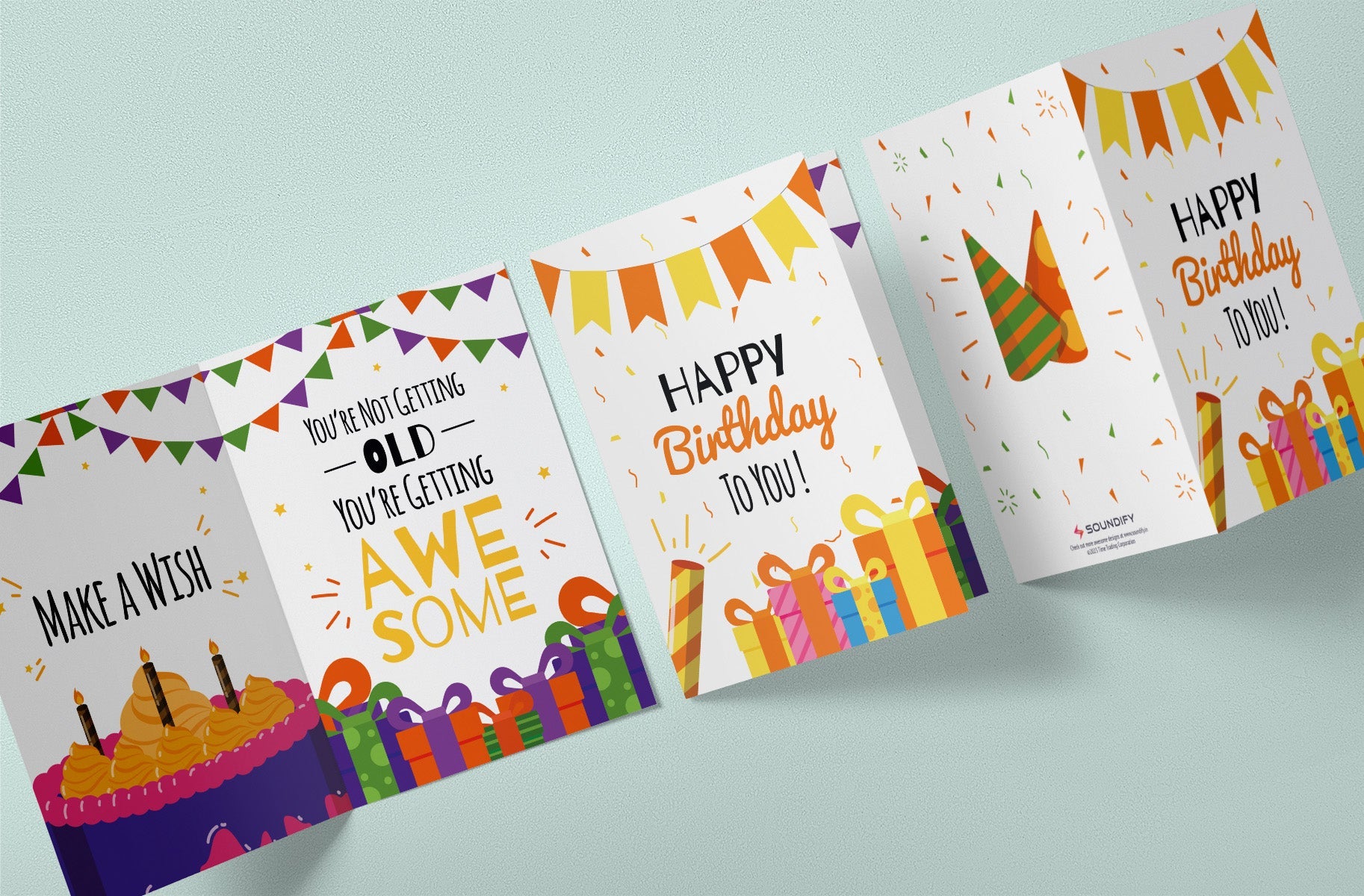 Happy Birthday Musical Card (Cake n Confetti) - Soundify