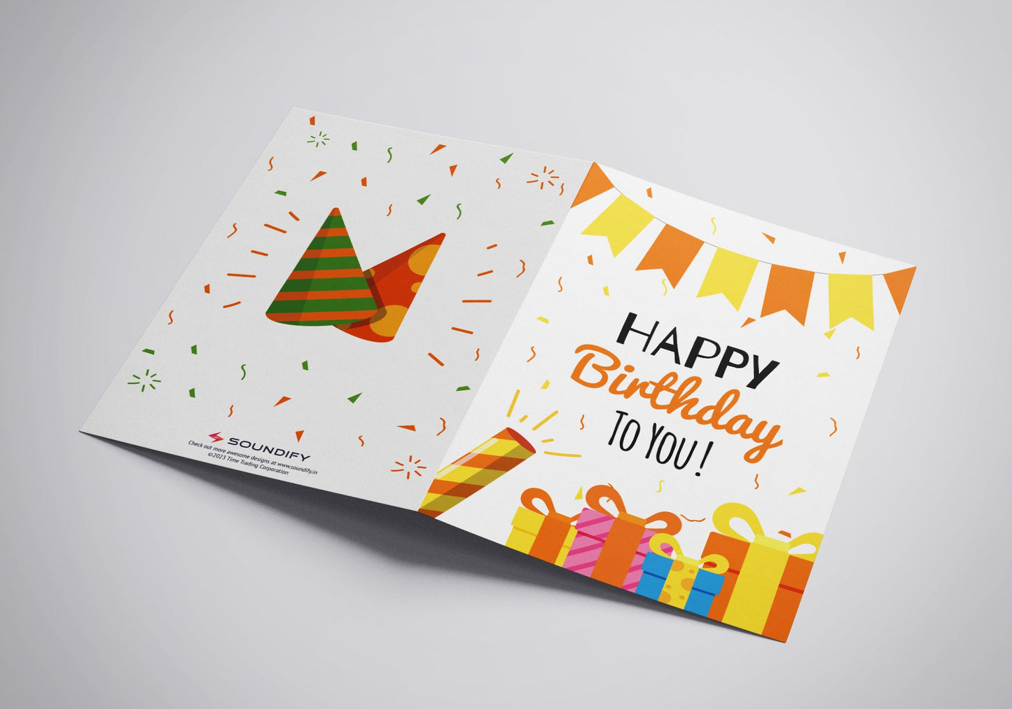 Happy Birthday Musical Card (Cake n Confetti) - Soundify