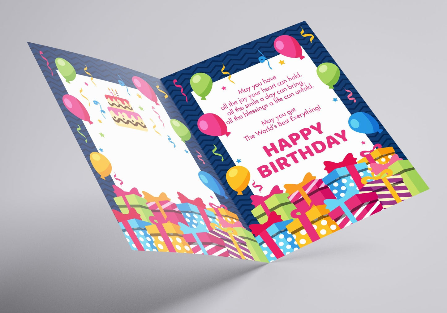 Happy Birthday Musical Card (Light Blue) - Soundify