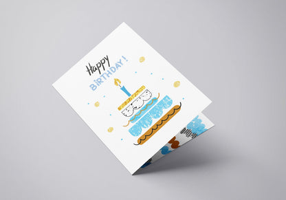 Happy Birthday Musical Card (White) - Soundify